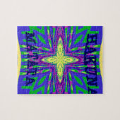 Hakuna matata Mombasa Kanga Legpuzzel (Horizontaal)