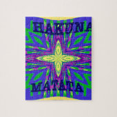 Hakuna matata Mombasa Kanga Legpuzzel (Verticaal)