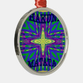 Hakuna matata Mombasa Kanga Metalen Ornament (Rechts)