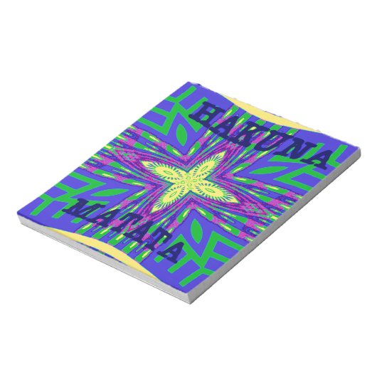 Hakuna matata Mombasa Kanga Notitieblok (Linkerzijde)