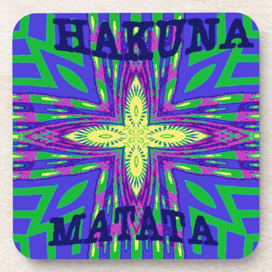 Hakuna matata Mombasa Kanga Onderzetter (Voorkant)