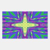 Hakuna matata Mombasa Kanga Rechthoekige Sticker (Voorkant)