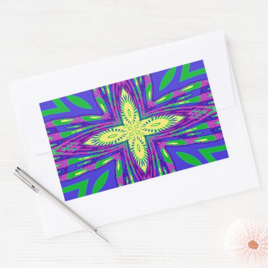 Hakuna matata Mombasa Kanga Rechthoekige Sticker (Envelop)