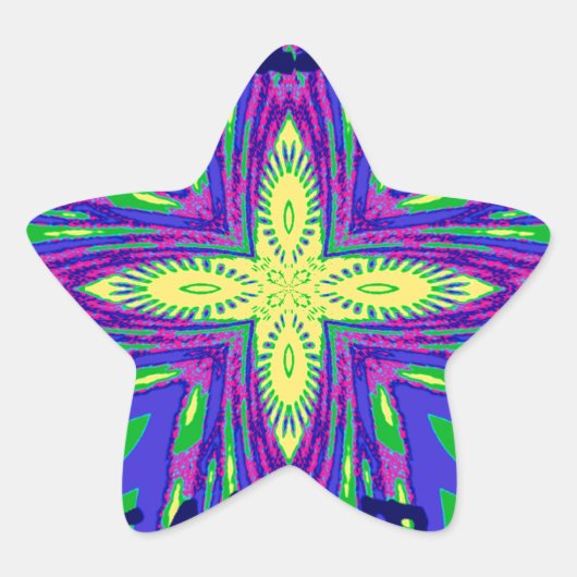 Hakuna matata Mombasa Kanga Ster Sticker (Voorkant)