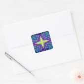 Hakuna matata Mombasa Kanga Vierkante Sticker (Envelop)