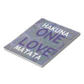 HAKUNA MATATA NOTITIEBLOK (Linkerzijde)