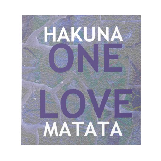 HAKUNA MATATA NOTITIEBLOK (Voorkant)