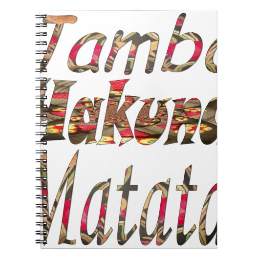 Hakuna Matata Notitieboek (Voorkant)