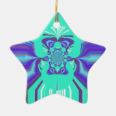 Hakuna Matata Paarse blend Keramisch Ornament (Voorkant)