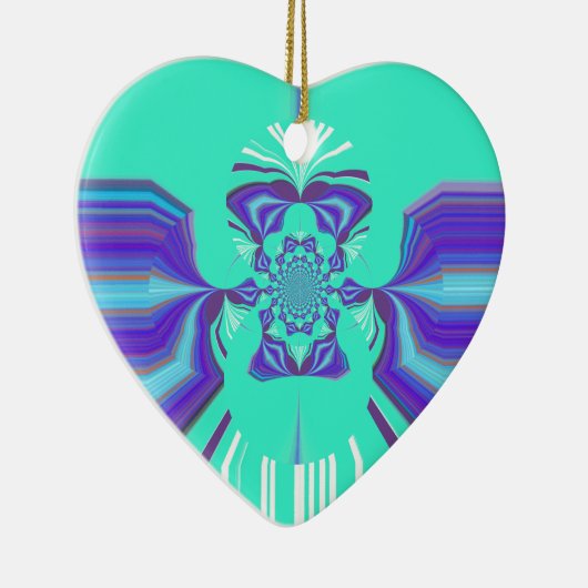 Hakuna Matata Paarse blend Keramisch Ornament (Rechts)