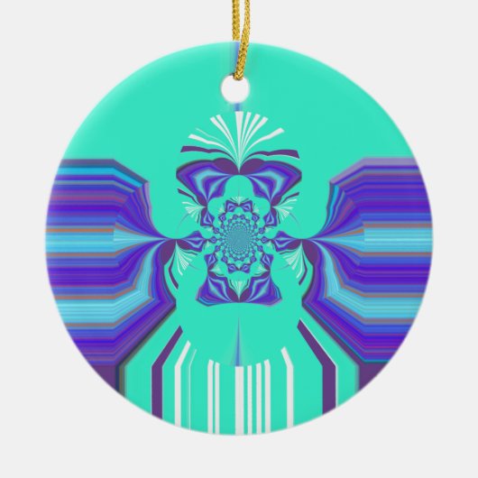 Hakuna Matata Paarse blend Keramisch Ornament (Voorkant)