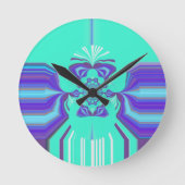 Hakuna Matata Paarse blend Ronde Klok (Voorkant)