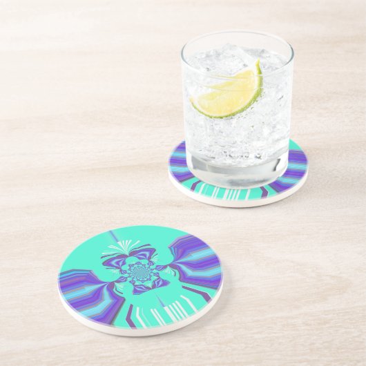 Hakuna Matata Paarse blend Zandsteen Onderzetter (Zijkant)