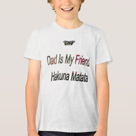 Hakuna Matata Pap is de heer Friend Cool Tshirt Gi (Voorkant)