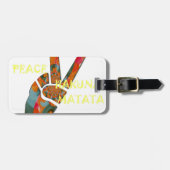 Hakuna Matata Peace Bagagelabel (Voorkant horizontaal)