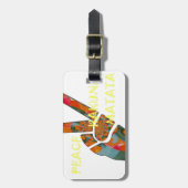 Hakuna Matata Peace Bagagelabel (Voorkant verticaal)