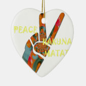 Hakuna Matata Peace Keramisch Ornament (Rechts)