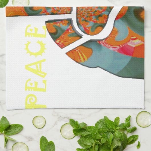 Hakuna Matata Peace Theedoek (Gevouwen)