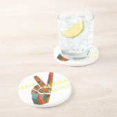 Hakuna Matata Peace Zandsteen Onderzetter (Zijkant)