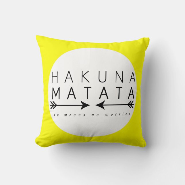 Hakuna Matata Pillow Kussen (Voorkant)