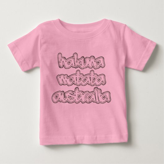 Hakuna Matata Pink Toddler Lange  T-shirt (Voorkant)