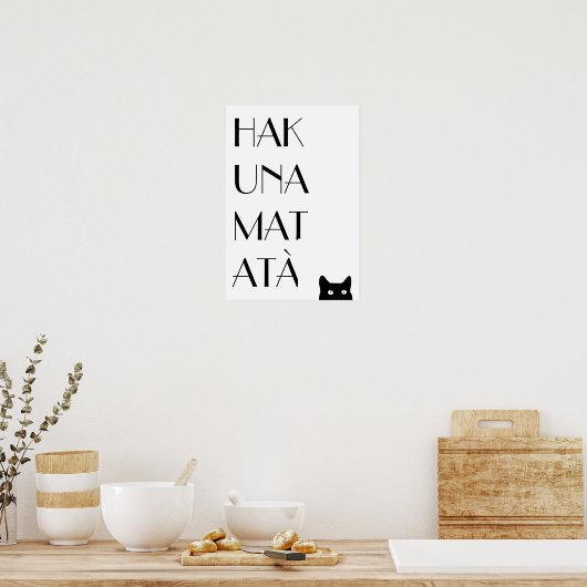 Hakuna Matata Poster (Keuken)