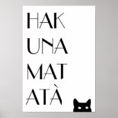 Hakuna Matata Poster (Voorkant)