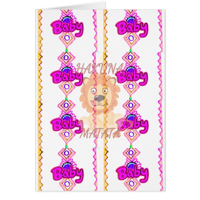 Hakuna Matata: Prachtig Baby Lion Design Motief (Voorkant)