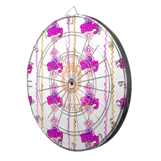 Hakuna Matata: Prachtig Baby Lion Design Motief Dartbord (Voorkant Rechts)