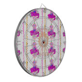 Hakuna Matata: Prachtig Baby Lion Design Motief Dartbord (Voorkant Links)