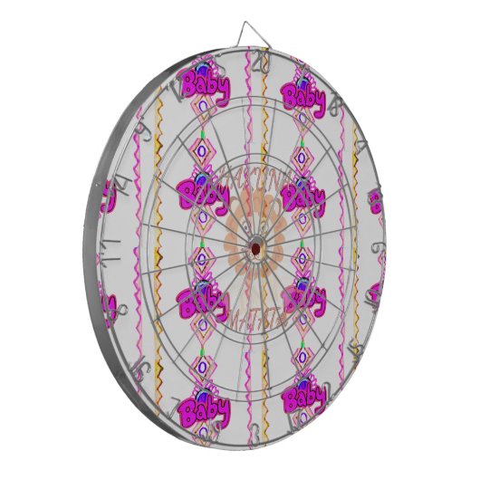 Hakuna Matata: Prachtig Baby Lion Design Motief Dartbord (Voorkant Links)