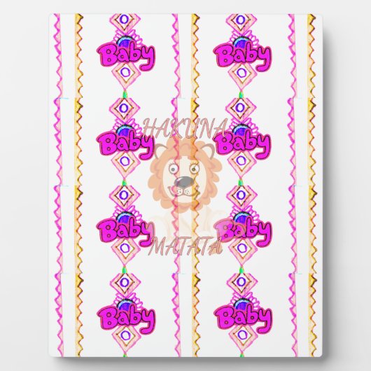 Hakuna Matata: Prachtig Baby Lion Design Motief Fotoplaat (Voorkant)