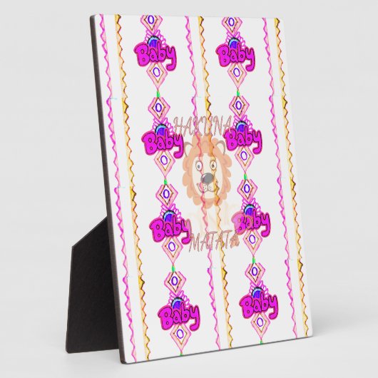 Hakuna Matata: Prachtig Baby Lion Design Motief Fotoplaat (Zijkant)