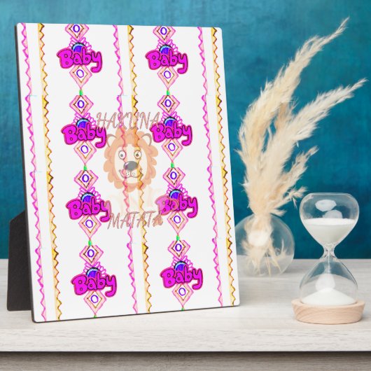 Hakuna Matata: Prachtig Baby Lion Design Motief Fotoplaat (Zijkant)