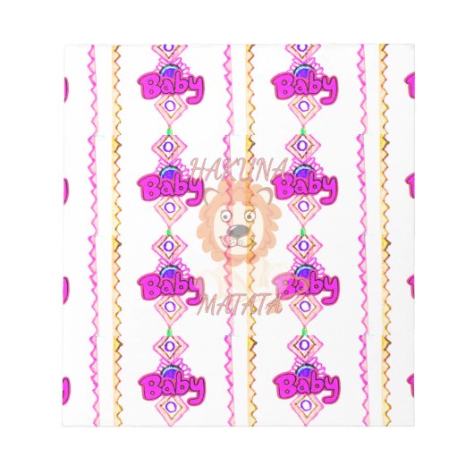 Hakuna Matata: Prachtig Baby Lion Design Motief Notitieblok (Voorkant)