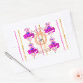 Hakuna Matata: Prachtig Baby Lion Design Motief Rechthoekige Sticker (Envelop)