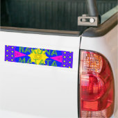 Hakuna Matata prachtige verbluffende designkleuren Bumpersticker (Op Truck)
