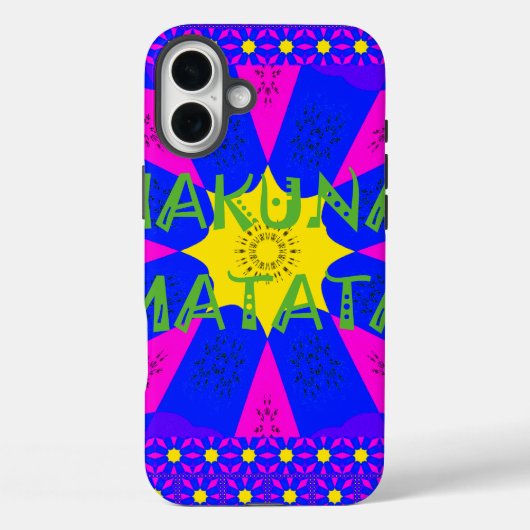 Hakuna Matata prachtige verbluffende designkleuren Case-Mate iPhone Case (Achterkant)