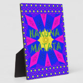 Hakuna Matata prachtige verbluffende designkleuren Fotoplaat (Zijkant)