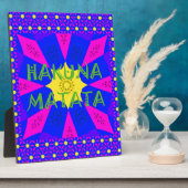 Hakuna Matata prachtige verbluffende designkleuren Fotoplaat (Zijkant)