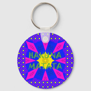 Hakuna Matata prachtige verbluffende designkleuren Sleutelhanger