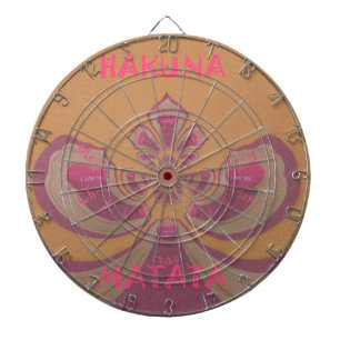 Hakuna Matata Prettig Kerstfeest mooie harten ontw Dartbord