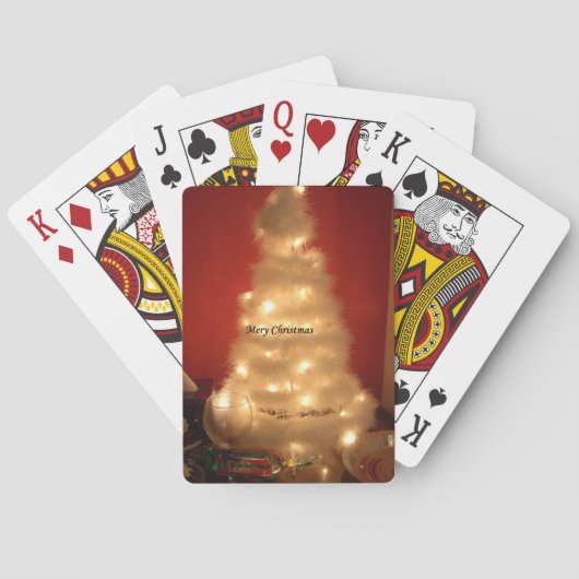 Hakuna Matata Prettig Kerstmis wit Pokerkaarten (Achterkant)