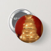 Hakuna Matata Prettig Kerstmis wit Ronde Button 5,7 Cm (Voorkant /achterkant)