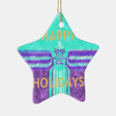 Hakuna Matata Prettige feestdagen Keramisch Ornament (Rechts)