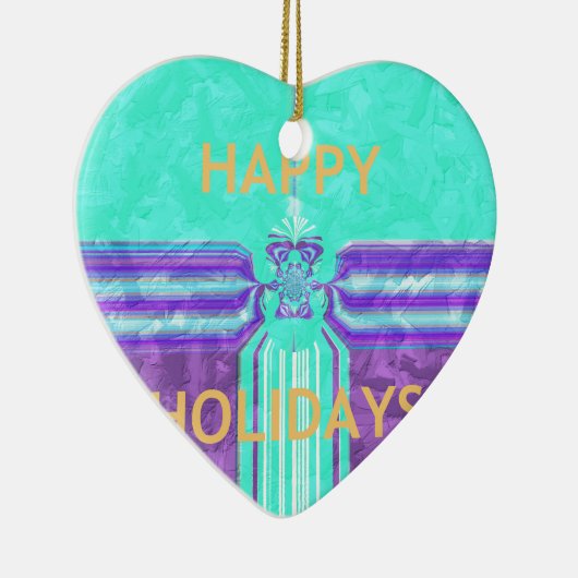 Hakuna Matata Prettige feestdagen Keramisch Ornament (Rechts)