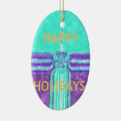 Hakuna Matata Prettige feestdagen Keramisch Ornament (Rechts)