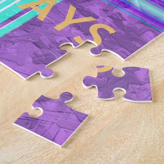 Hakuna Matata Prettige feestdagen Legpuzzel (Zijkant)