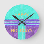 Hakuna Matata Prettige feestdagen Ronde Klok (Voorkant)