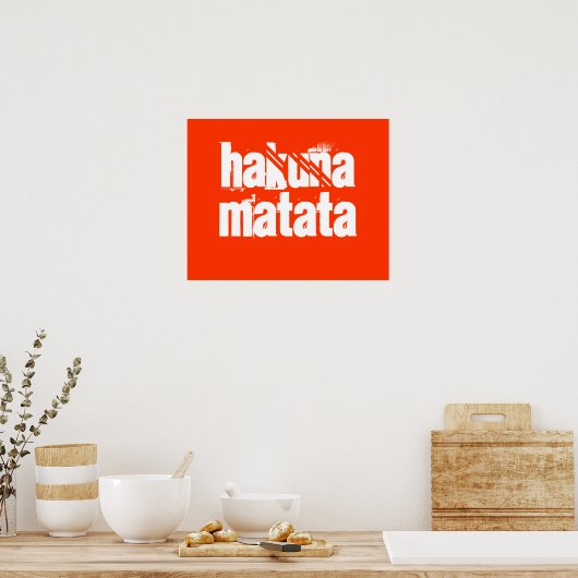 Hakuna Matata Print (Keuken)